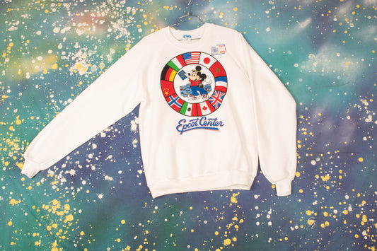 EPCOT CENTER Disney Mickey Vintage Sweatshirt Size L